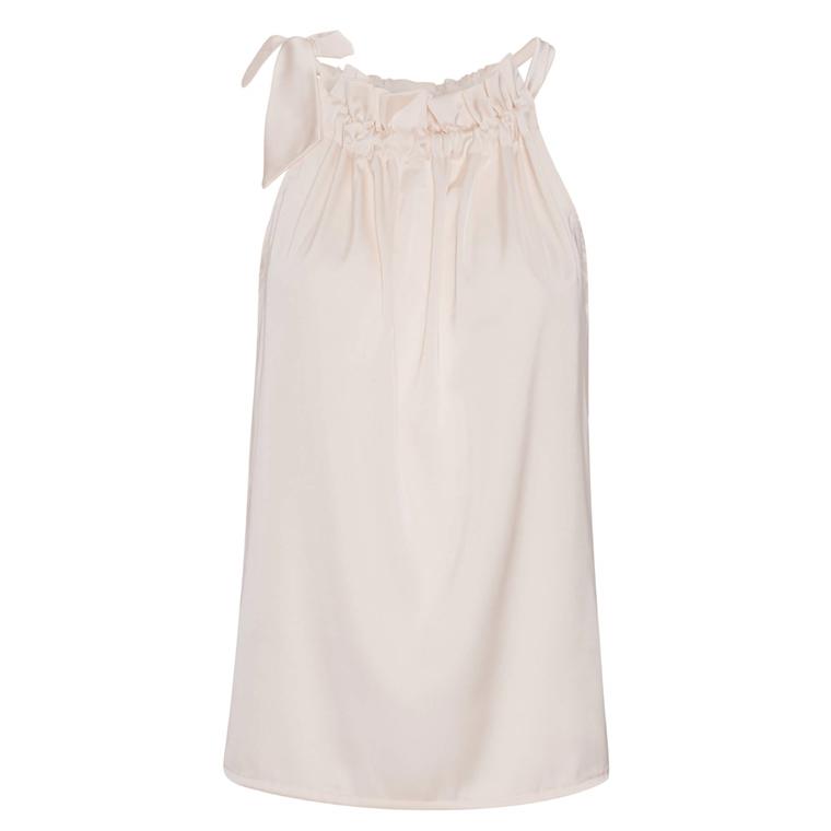 Karmamia Ruffle Tie Top, Ivory